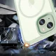 Tech-Protect MagMat MagSafe dėklas iPhone 15 telefonui, skaidri žalia