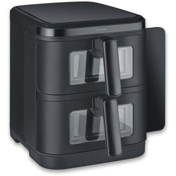 Karšto oro gruzdintuvė Severin FR 2468 S-Fry Duo Stack Juoda