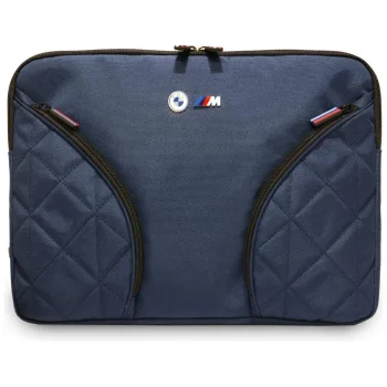 BMW Nylon Pockets & Metal Logo 14" nešiojamojo kompiuterio dėklas, tamsiai mėlynas