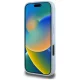 Guess Grained Big 4G Logo dėklas, skirtas iPhone 16 Pro, mėlynas