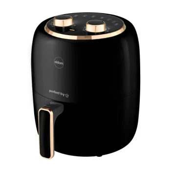 Karšto oro gruzdintuvė Eldom 05FR35, 3.5L, 1300W, juoda/auksinė