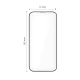 Apsauginis stiklas Tech-Protect iPhone 17 Air Quick Set+ (2 vnt.), juodas