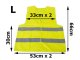 Reflective Safety Vest, Yellow, Size L