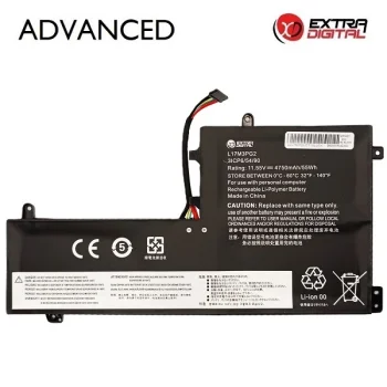 Laptop Battery for Lenovo L17M3PG2, Extra Digital Advanced, 4750mAh, 11.55V
