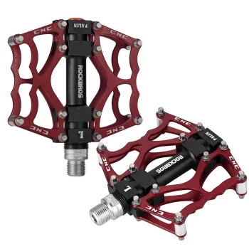 Rockbros JT201012LR Aliumininiai dviračio pedalai, Raudoni