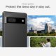 Google Pixel 7a Spigen Optik.Tr kameros apsauga (2 vnt.) su rėmeliu, juoda