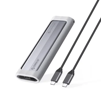 Išorinis korpusas Orico AXM2-G2 M.2 NVMe USB-C 10Gb/s, pilkas