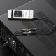 Ugreen garso adapteris, 3.5 mm kištukas į 2x RCA lizdą, 0.25 m, pilkas