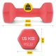 4FIZJO ketaus svarmenys su vinilo danga Classic 2 x 1,5 kg, raudoni