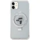 Karl Lagerfeld Ring Stand Karl & Choupette MagSafe dėklas iPhone 11 / XR, baltas