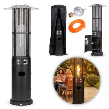 Dujinis terasos šildytuvas Multigarden 147362, 11 kW, su uždangalu