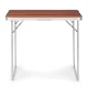 Sulankstomas kempingo stalas MultiGarden GMFC-FY8060, 80x60 cm, rudas