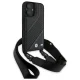 BMW iPhone 16 dėklas M Edition Carbon Stripe & Strap, juodas