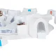 Miklumo stalo žaidimas Iglu statyba su pingvinais