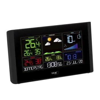Belaidė meteorologinė stotelė su „Wi-Fi“ TFA VIEW BREEZE 35.8001.01, juoda