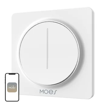 Išmanusis šviesos reguliatorius MOES ZS-SY-EUD-WH ZigBee, baltas