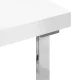 Momo 05-SL Manicure Desk, White and Silver