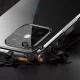 Skaidrus dėklas iPhone 13 mini Clear Color 0.3mm su mėlynu rėmeliu