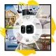 Waterproof Wireless Doorbell with Clock and Thermometer, 200m Range