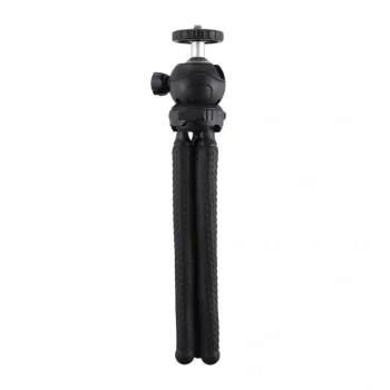 Lankstus mini trikojis Puluz PU435 su 360° rutuline galvute ir 1/4" sriegiu, juodas