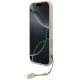Guess iPhone 17 Pro dėklas 4G Charms Collection MagSafe, rožinis