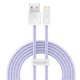 USB to Lightning laidas Baseus CALD000505, 2.4A, 2m, violetinis