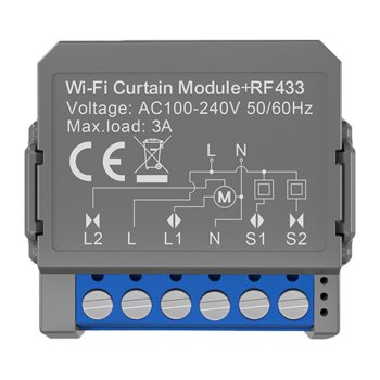 Išmanusis užuolaidų valdiklis Avatto CMS16-RF-1, Wi-Fi ir RF