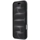 Dėklas Mercedes Leather Semi Wrap Iconic Line MagSafe skirtas iPhone 18 Pro Max / 17 Pro Max, tamsiai pilkas