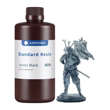 Fotopolimerinė derva Anycubic Standard Resin 3D spausdintuvams, 1 kg, juoda