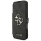 Guess Book 4G Metal Logo atverčiamasis dėklas iPhone 17 Pro, juodas