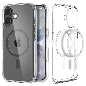 Spigen Ultra Hybrid Mag dėklas, skirtas iPhone 17, skaidrus / grafito