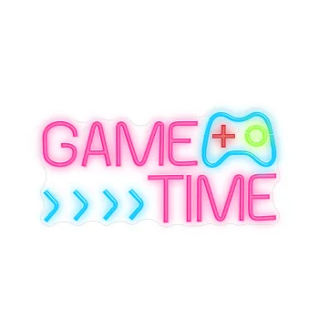 Forever Light Neon PLEXI LED GAME TIME dekoratyvinis LED šviestuvas, įvairiaspalvis
