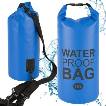 Waterproof Dry Bag / Backpack 15L, Blue