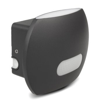 Maclean MCE366 LED lauko sieninis šviestuvas su PIR sensoriumi, 20W, pilkas