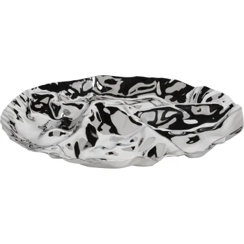Užkandžių lėkštė Alessi Pepa LC14, 32.2 cm, 4 skyriai, sidabrinė