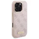 Guess dėklas iPhone 16 Pro Max su MagSafe 4G Logo Plate, rožinis