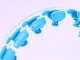 Smart Weighted Hula Hoop for Exercise, Adjustable with Massage Nubs, Blue