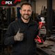 Akumuliatorinis kampinis šlifuoklis OPEX TOOLS OPX28010, 125mm, 21V, 2x 3.0Ah