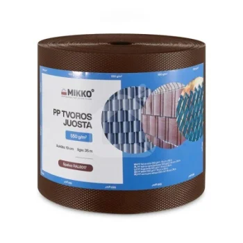 Tvoros juosta MIKKO 0.19 x 35 m, 550 g/m², ruda RAL8017