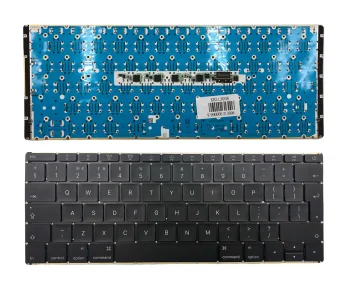 Apple Macbook Air Retina 12" A1534 (2016-2017) Keyboard, UK, Black