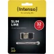 USB atmintinė Intenso Slim Line 32 GB USB 3.0, juoda