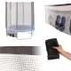 Trampoline Shoe Bag and Storage Net Organizer 110 cm, Black