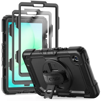 Tech-Protect Solid dėklas, skirtas Samsung Galaxy Tab A9 / A11 8.7, juodas