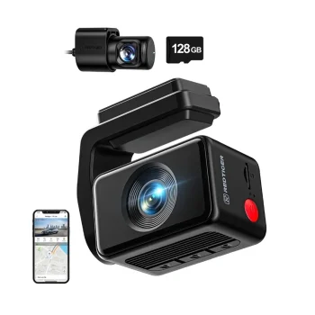 Vaizdo registratorius REDTIGER F4 Pro WiFi 4K + 1080p, 128 GB