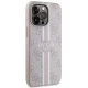Guess dėklas iPhone 13 / 13 Pro 4G Printed Stripes MagSafe, rožinis