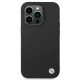 BMW dėklas iPhone 14 Pro telefonui Silicone Metal Logo, juodas