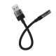Garso adapteris Acefast J13, USB-A į 3.5 mm mini jack, juodas