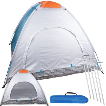 2-Person Tourist Camping Tent with Mosquito Net and Carry Bag