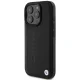 BMW dėklas, skirtas iPhone 16 Pro Max, Leather Hot Stamp, juodas