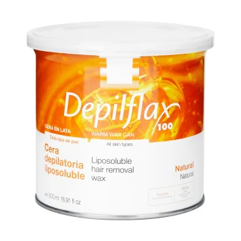 Depiliacijos vaškas skardinėje Depilflax 100, 500 ml, natūralus